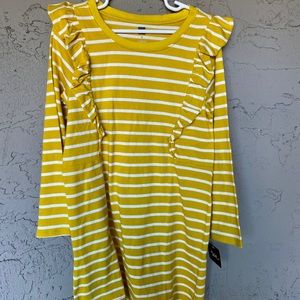 Tea Collection Striped Ruffle Dress